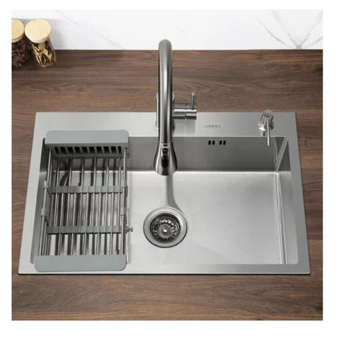 Évier lavabo de cuisine en inox (60/45 cm);evier cuisine inox