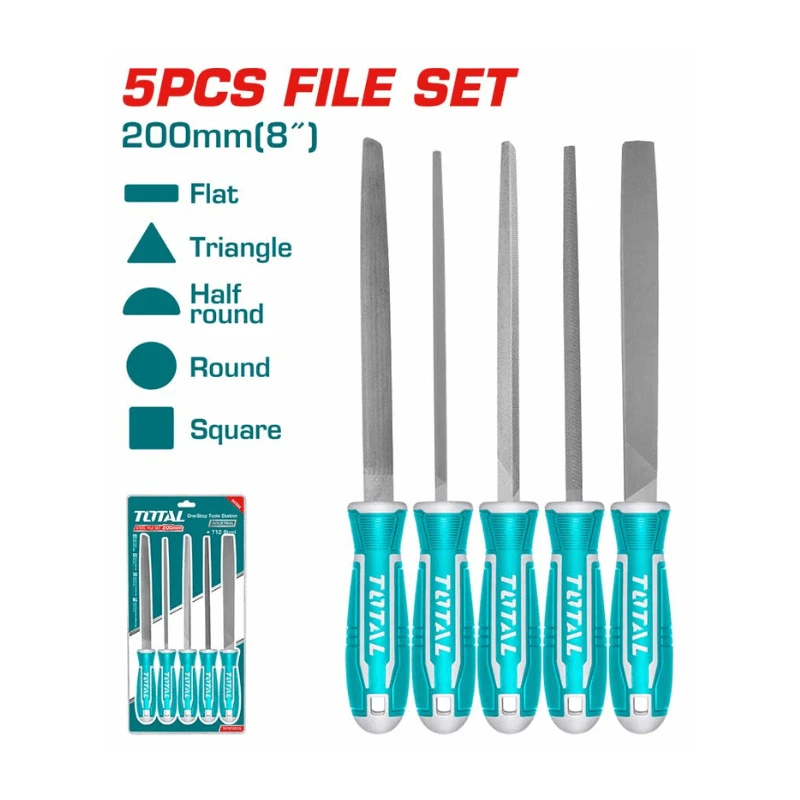 Ensemble de 5 limes Assorties 8″