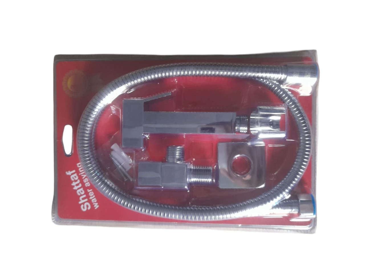 DOUCHETTE WC + FLEXIBLE INOX CARRE SHATTAF