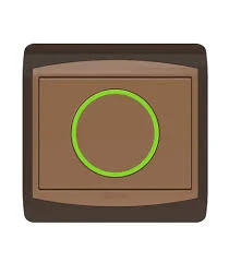 Poussoir rond lumineux LED